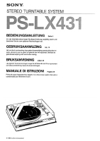 Sony PS-LX431 - Owners Manual 